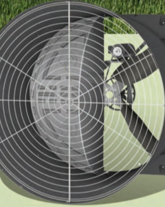 FAN,COMPOSITE,57",1.5HP,230V,1PH,60HZ,W/BUTTERFLY DOORS,W/DF